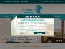 Tablet Screenshot of inhousedecoracion.com